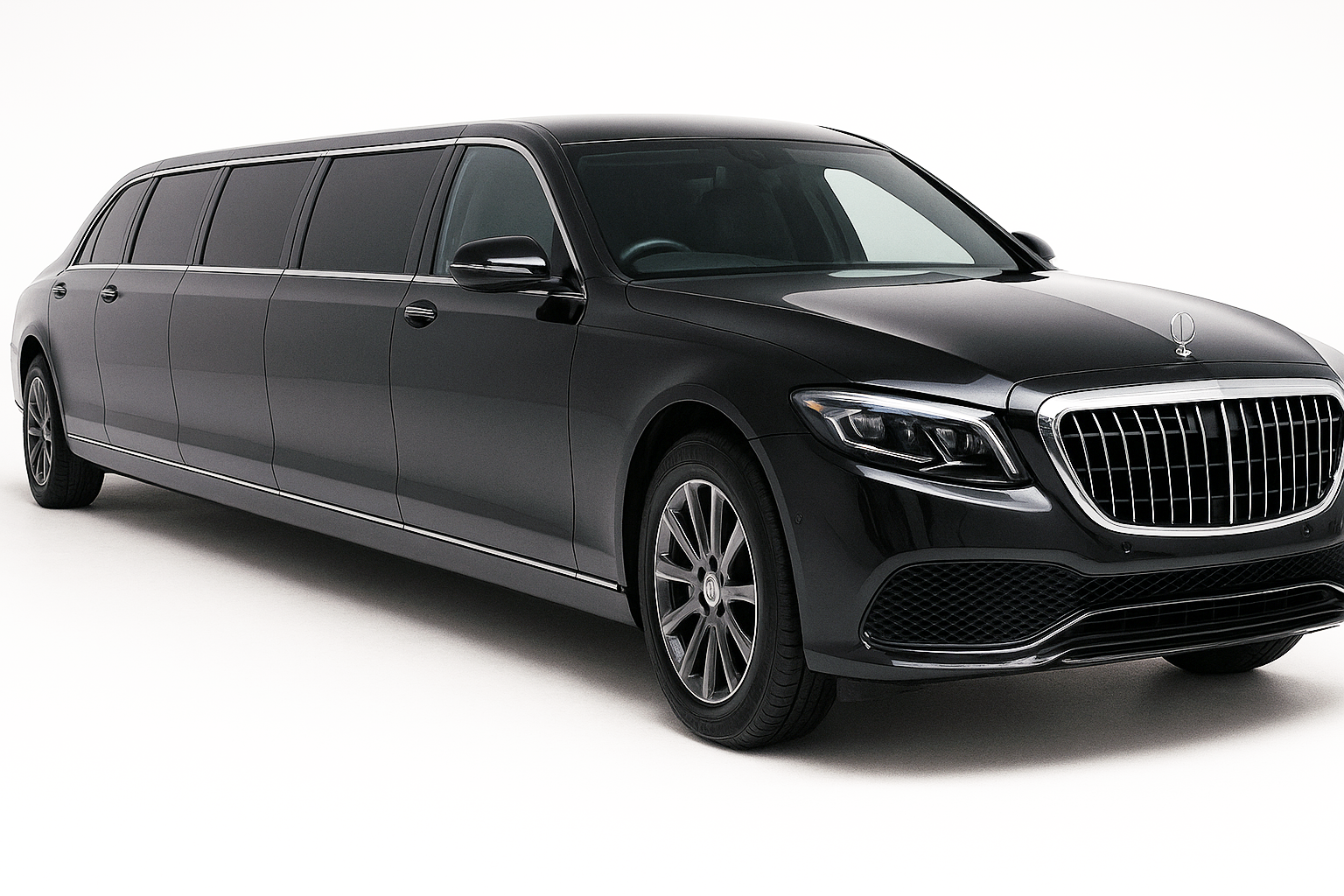 Stretch limousine arrival at Resorts World casino